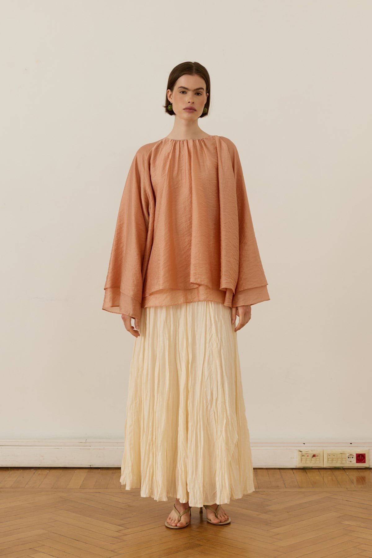 Tidea Blouse - Salmon