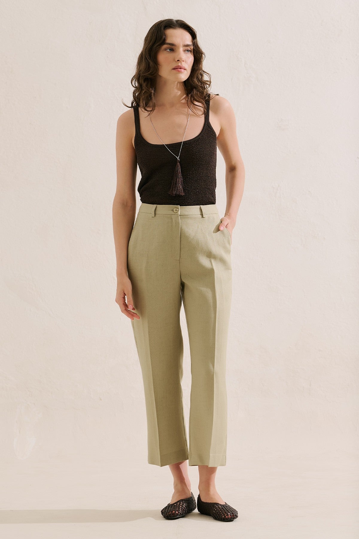 Capri Classic Linen Trousers