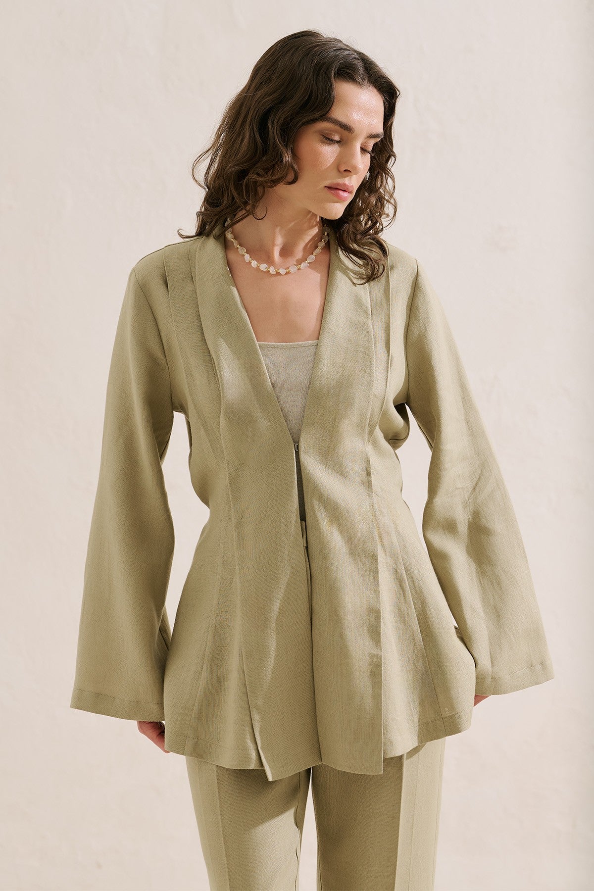 Capri Linen Kimono Jacket