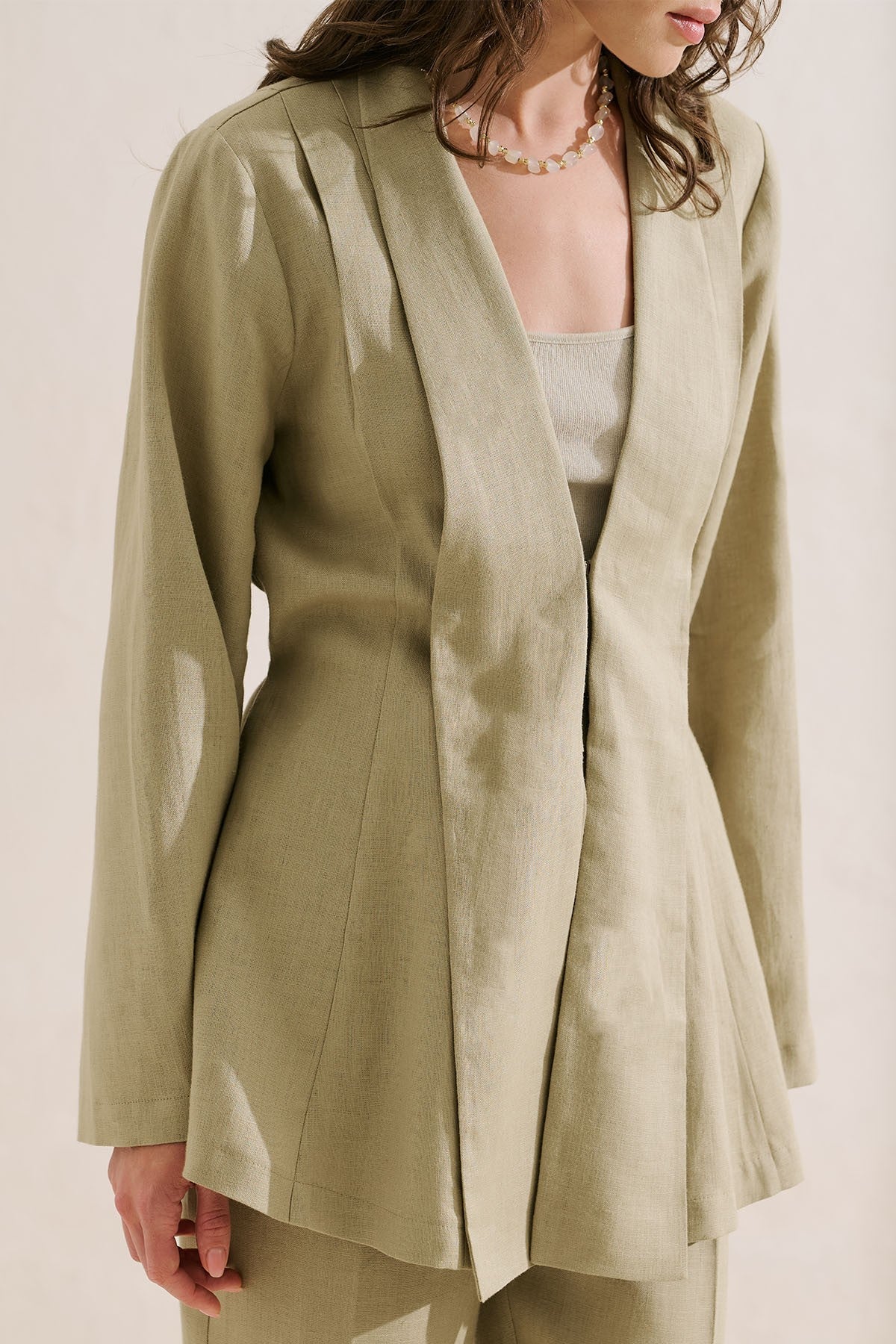 Capri Linen Kimono Jacket