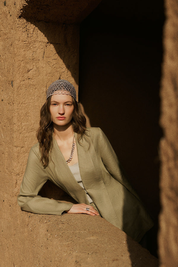 Capri Linen Kimono Jacket