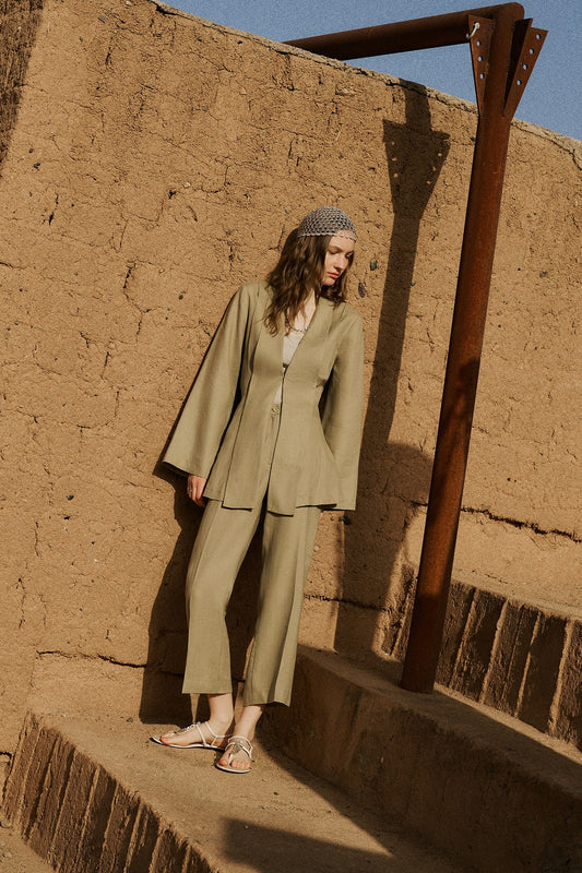Capri Classic Linen Trousers