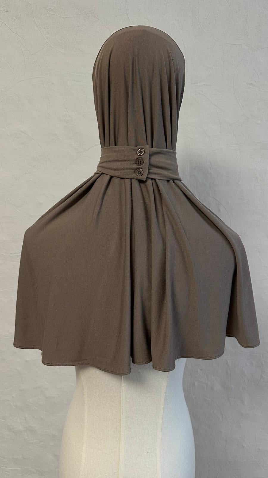 Jersey Bamboo Instant Hijab - Taupe