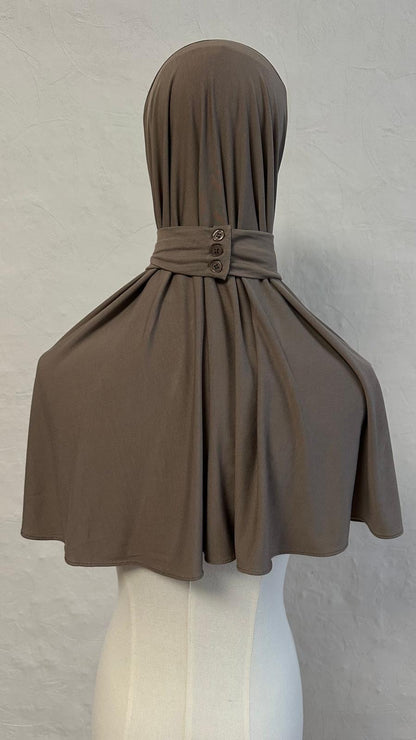 Jersey Bamboo Instant Hijab - Taupe