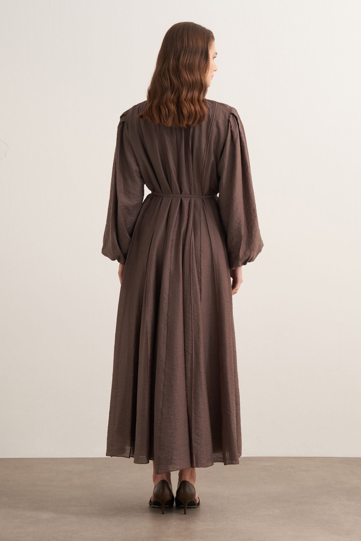 Rosaria Dress-Brown