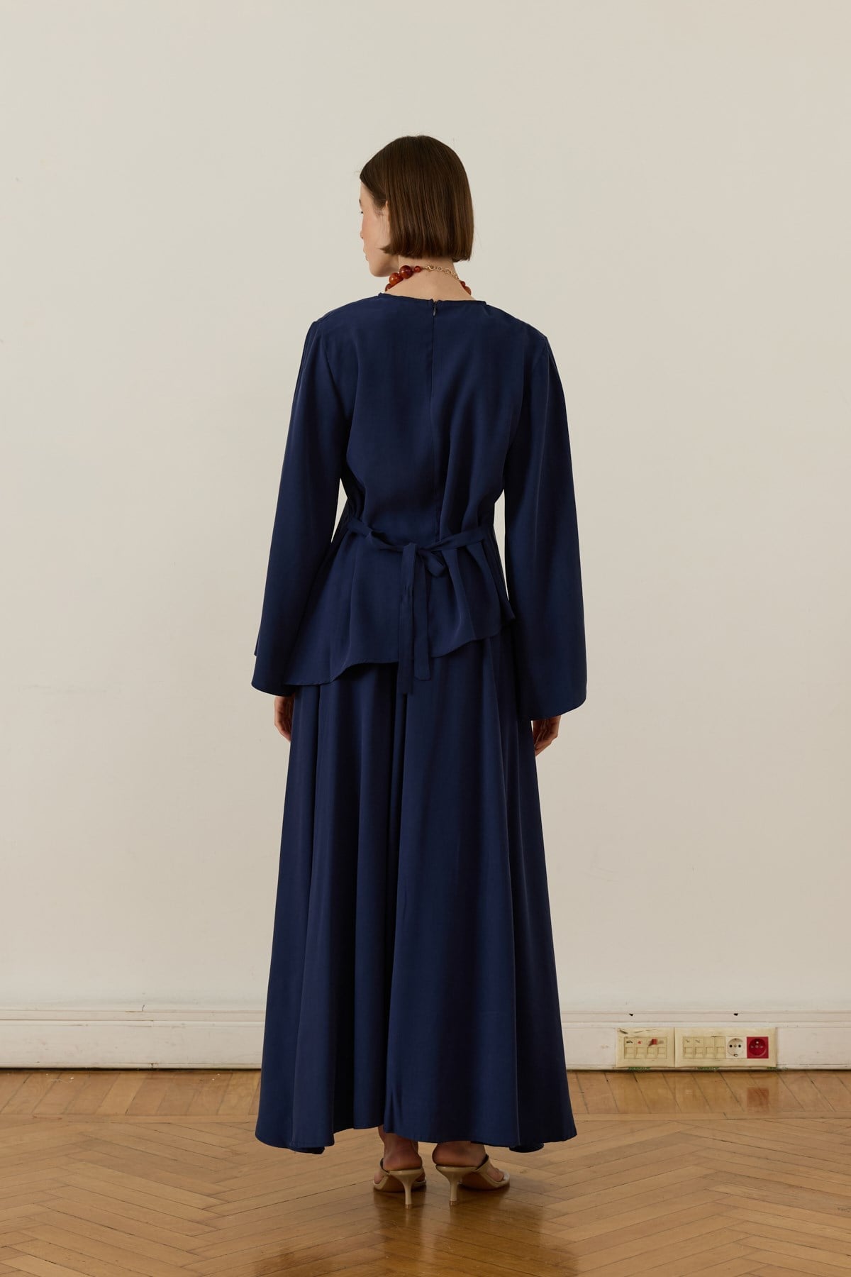Serena 2-pieces Cupra Set - Navy Blue