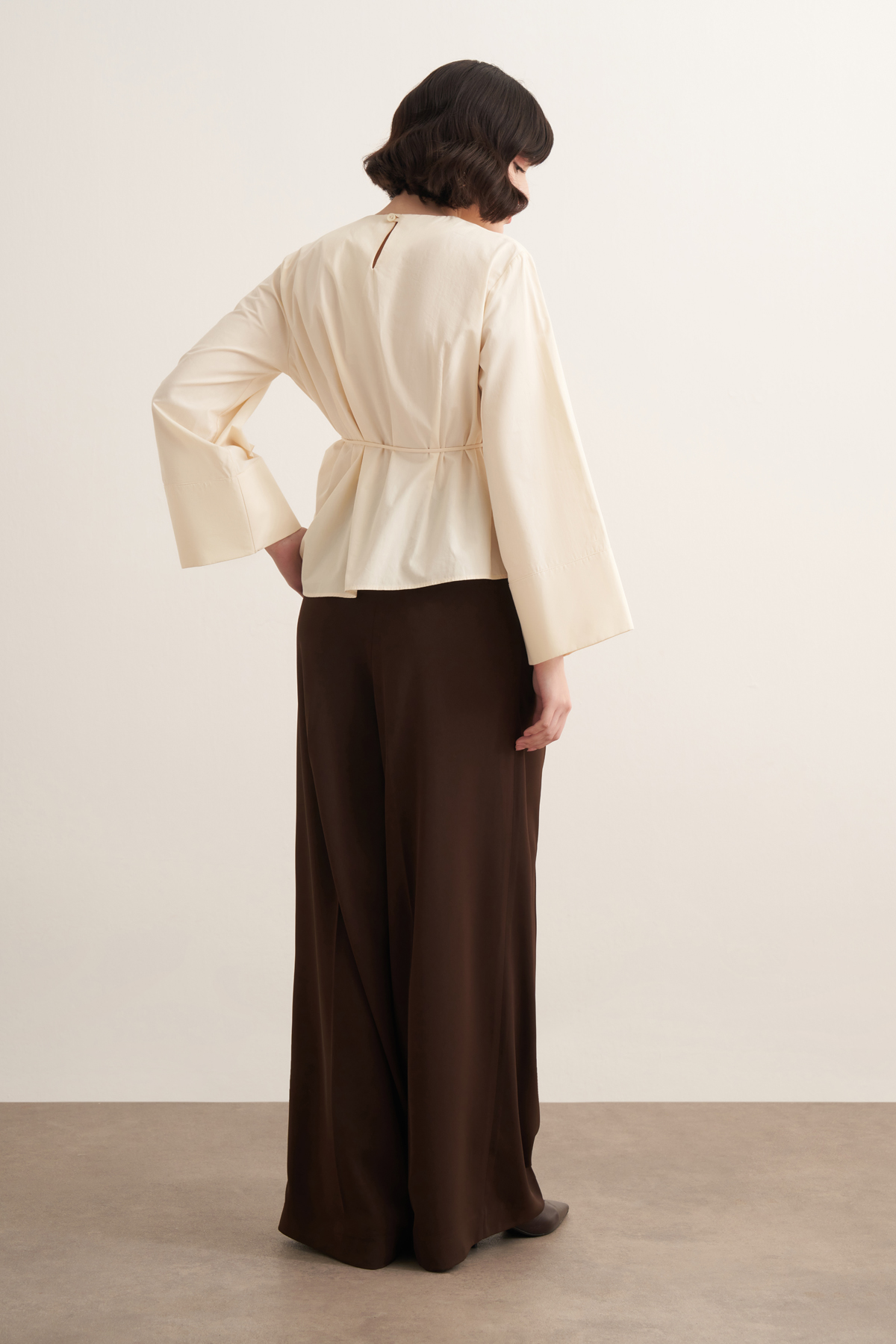 Celestia Cotton Blouse - Cream