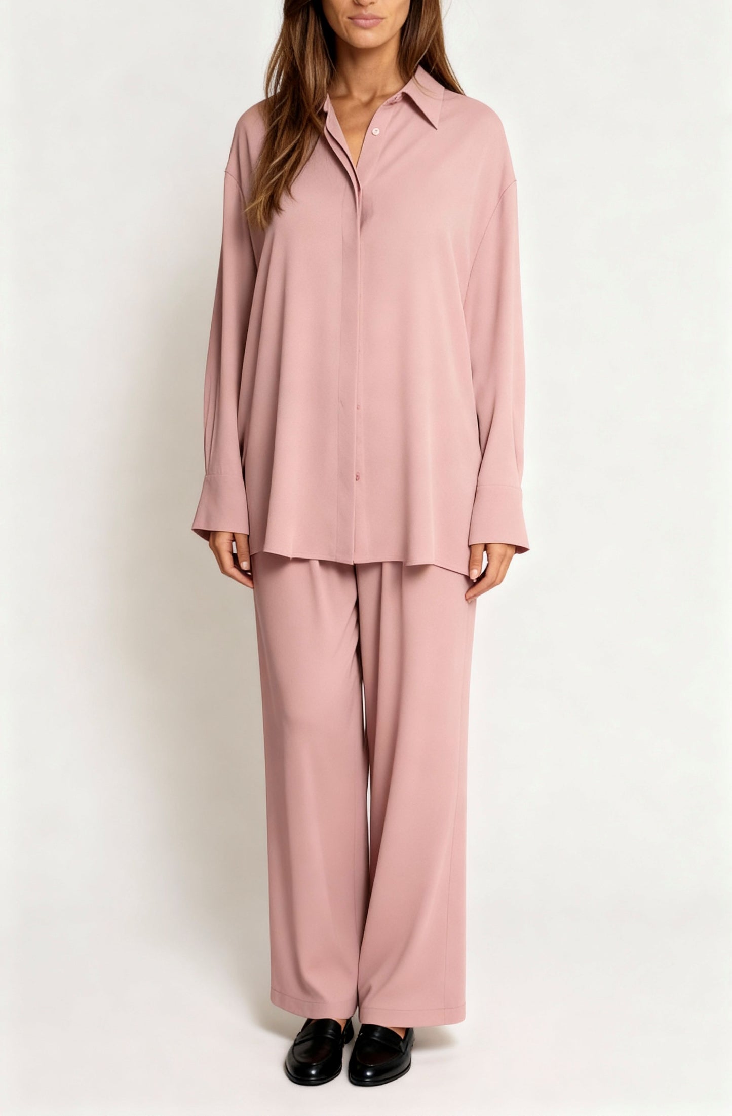 Luxe 2-Piece  Crepe Set - Rosy