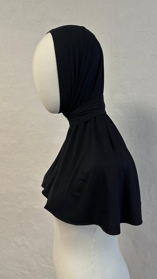 Jersey Bamboo Instant Hijab - Black