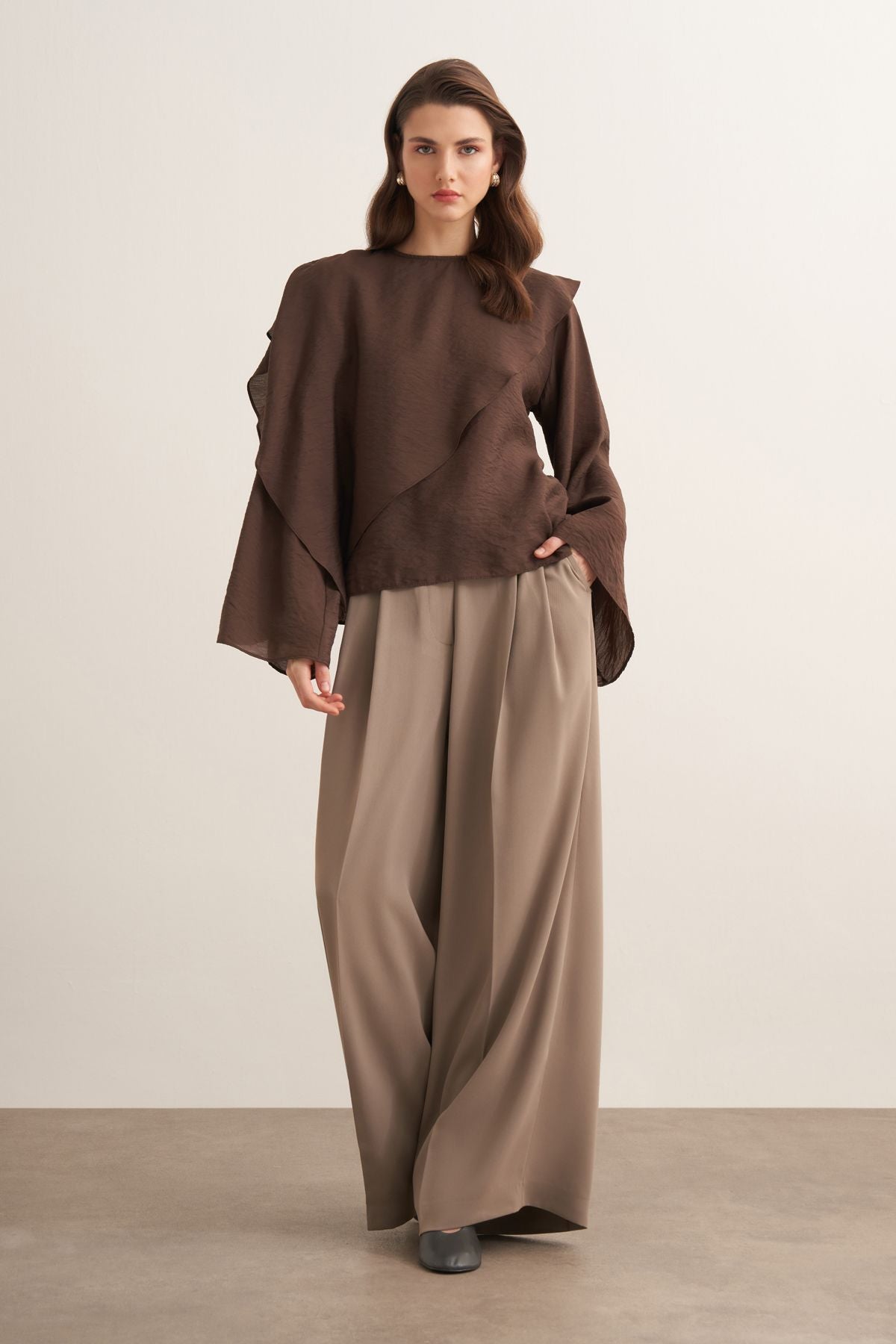Aurelia Blouse - Dark Brown