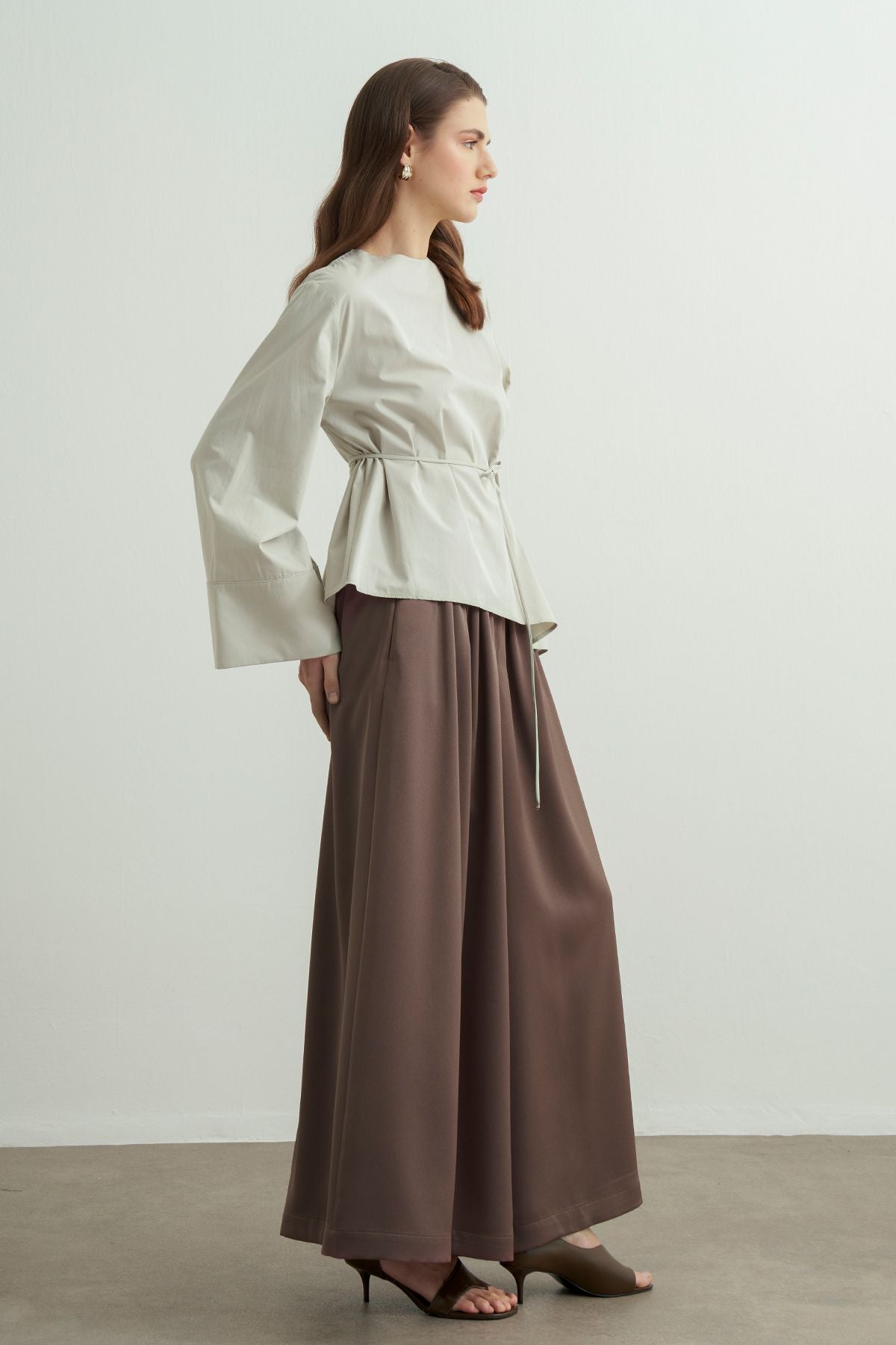 Celestia Cotton Blouse - Mint Blue