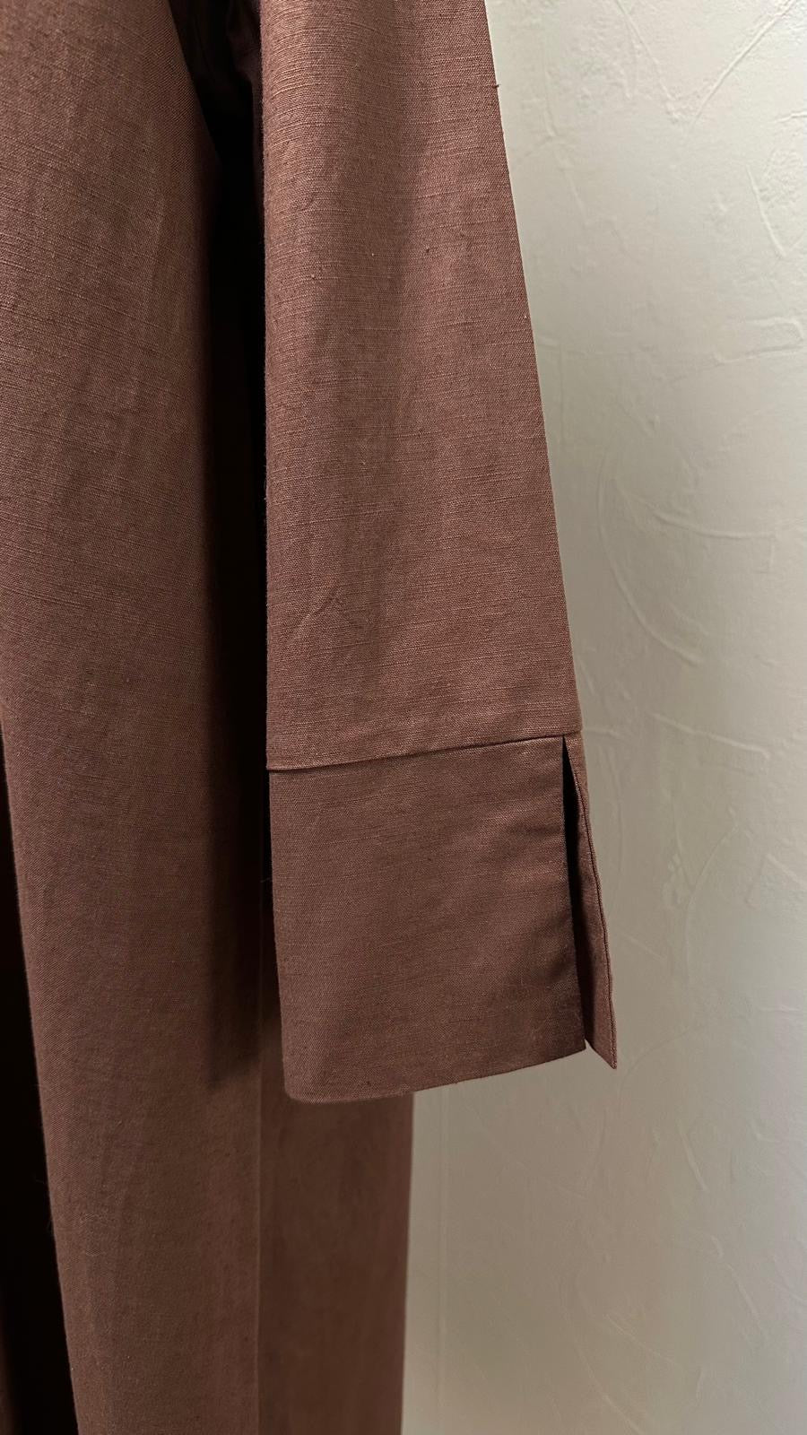 Robe en lin Firuz - Marron