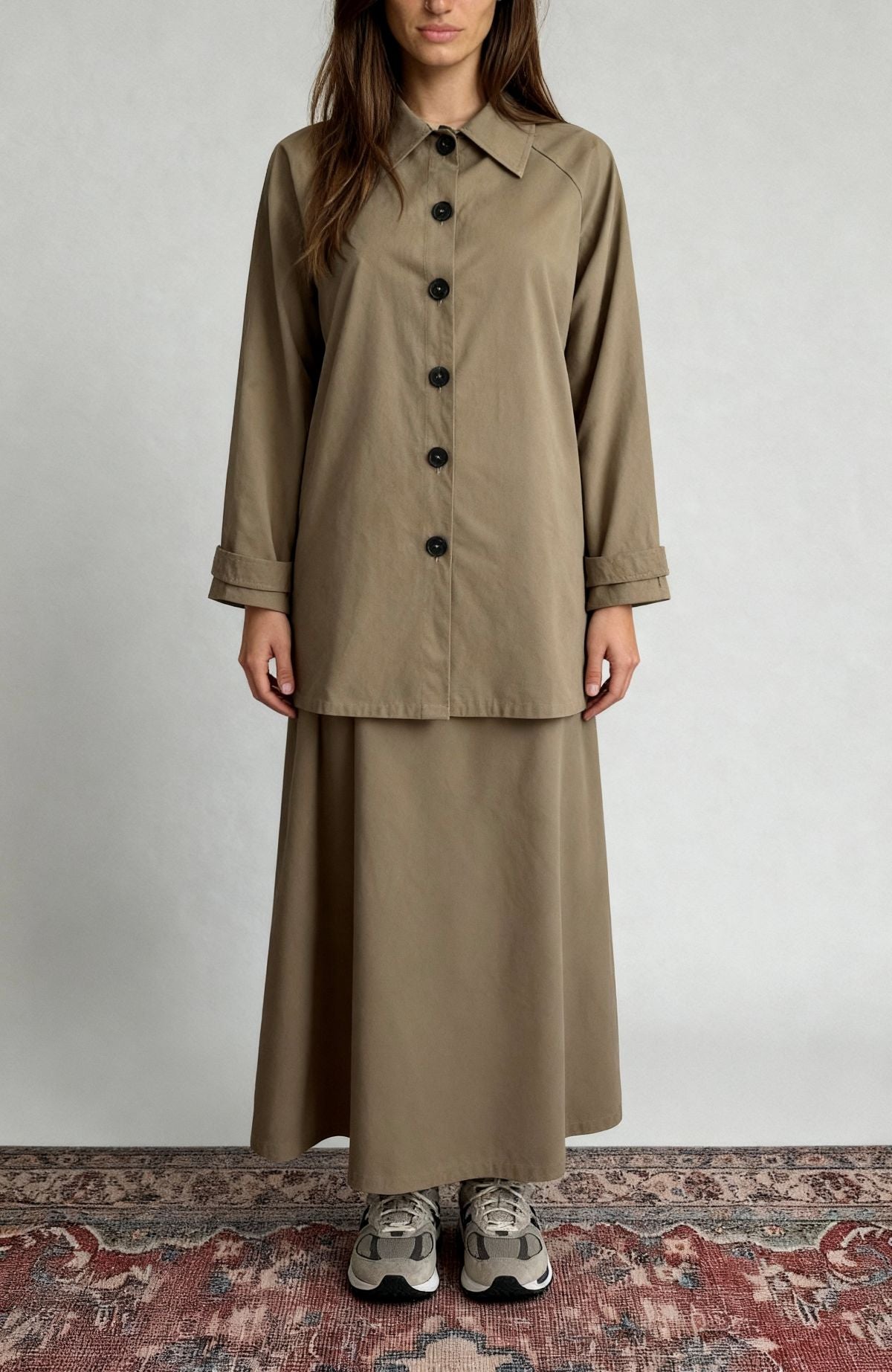 Twin 2-Piece Cotton Set - Khaki Green