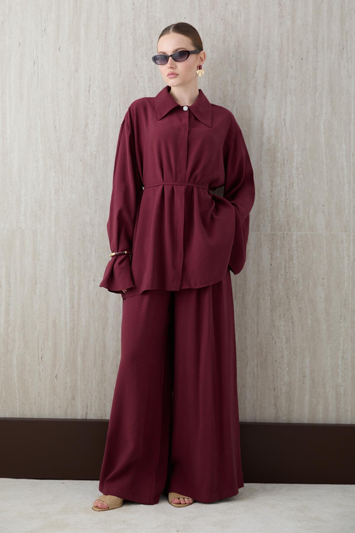 Alba 2-pieces Modal Set - Burgundy
