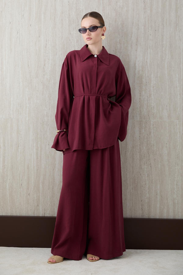 Alba 2-pieces Modal Set - Burgundy