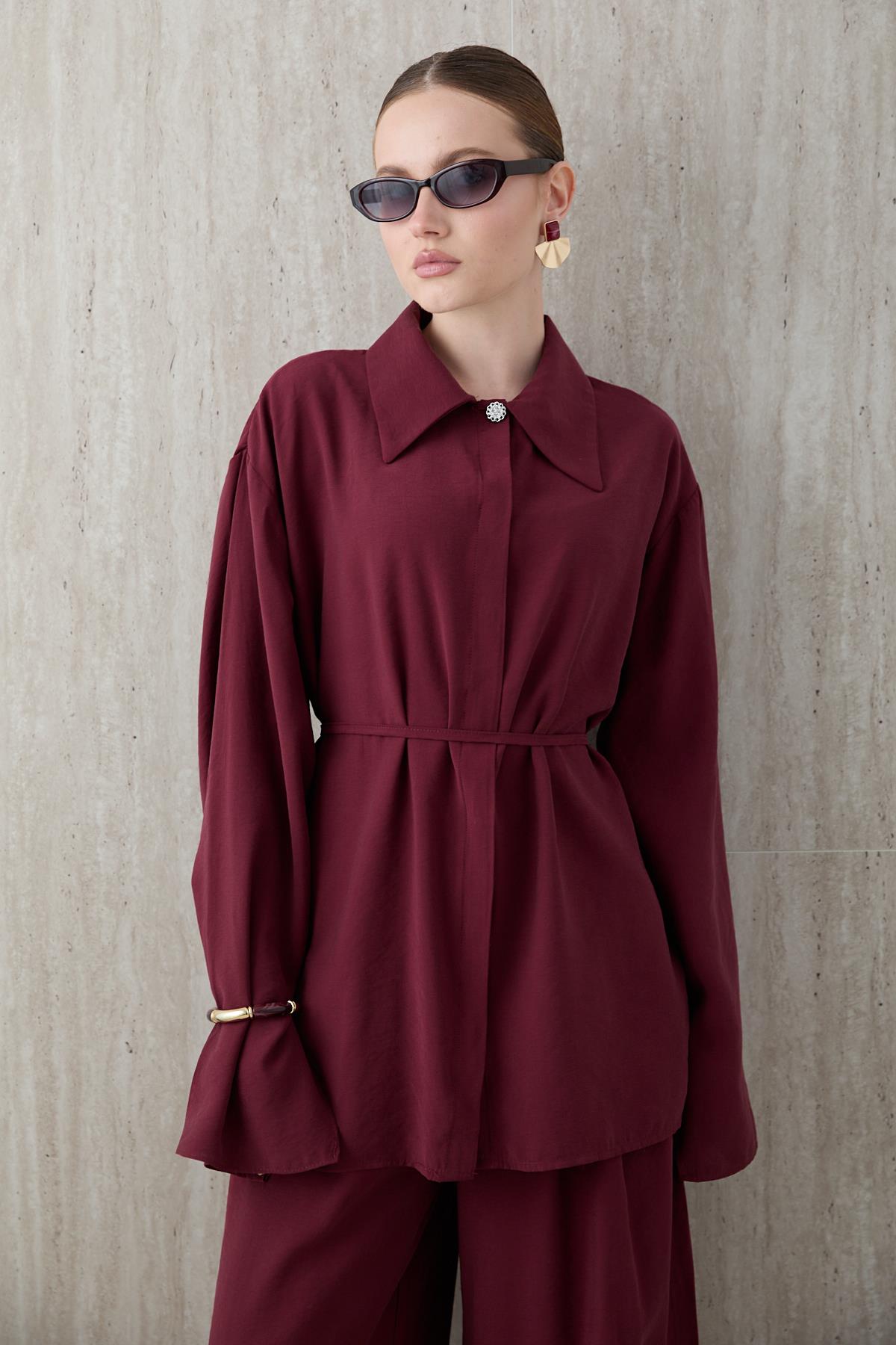 Alba 2-pieces Modal Set - Burgundy