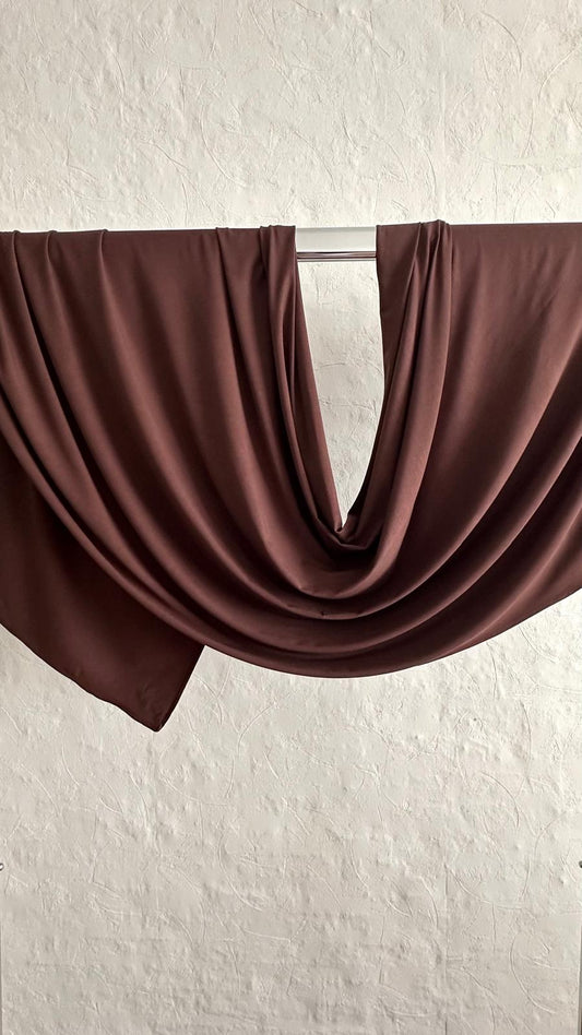 Premium Jersey Hijab - Dark Chocolate