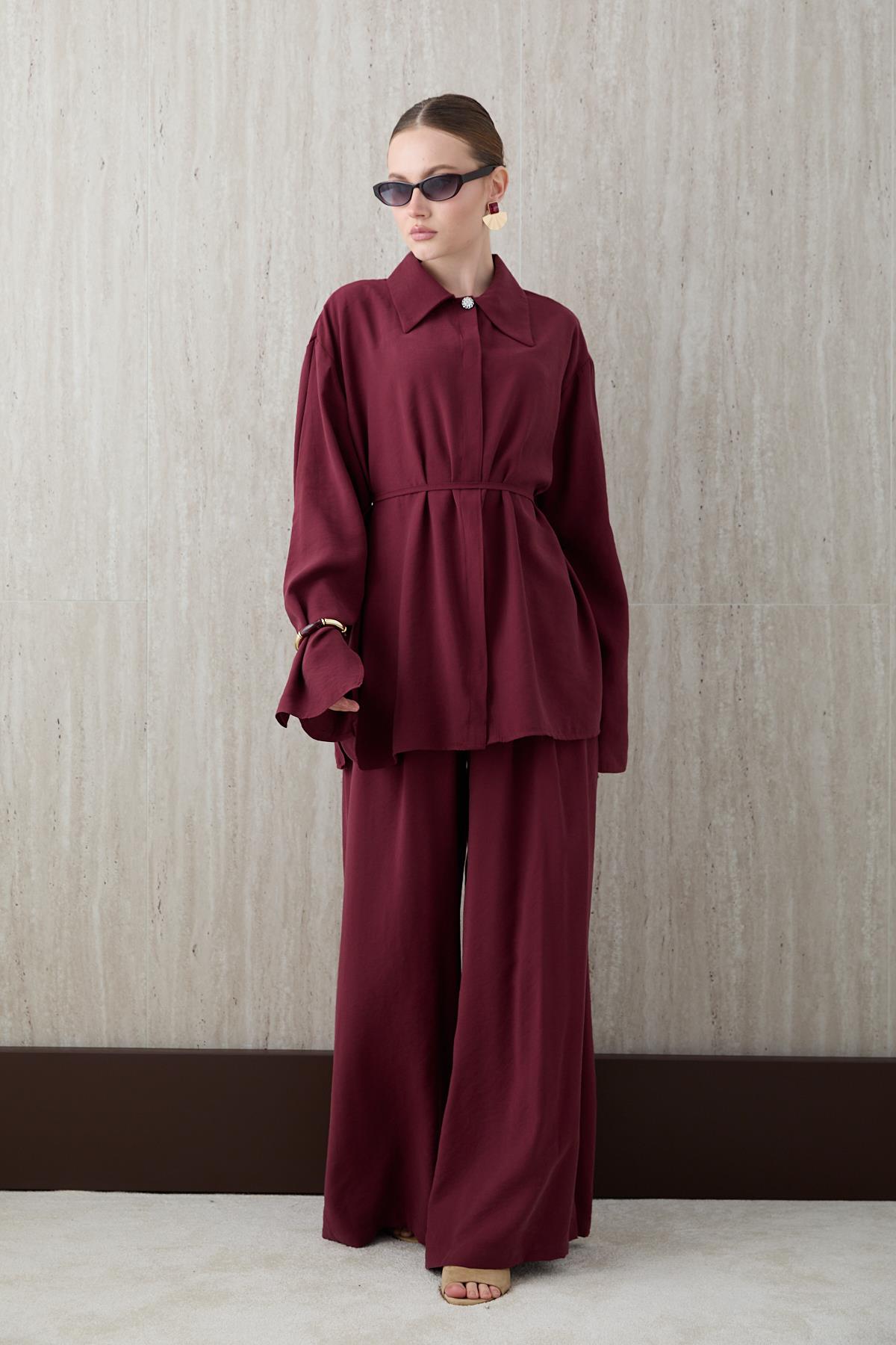 Alba 2-pieces Modal Set - Burgundy
