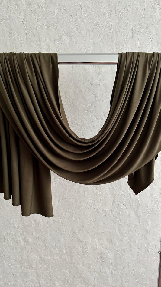 Premium Jersey Scarf - Dark Khaki