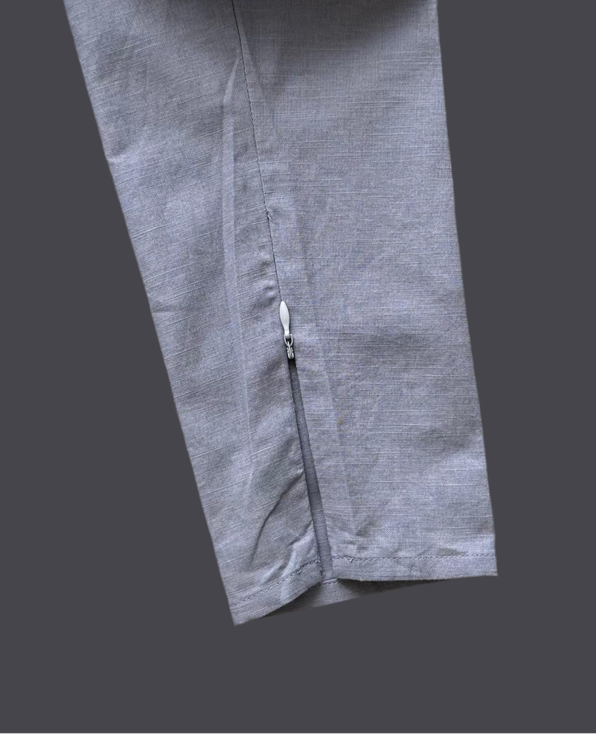 Ensemble abaya en lin 2 pièces Rumi - Bleu gris