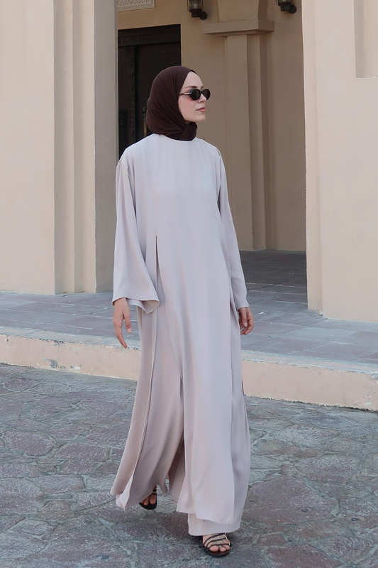 Leman Long Blouse - Light Taupe