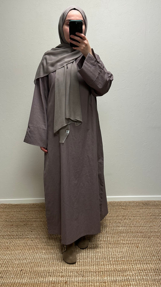Firuz Linen Dress - Lilac