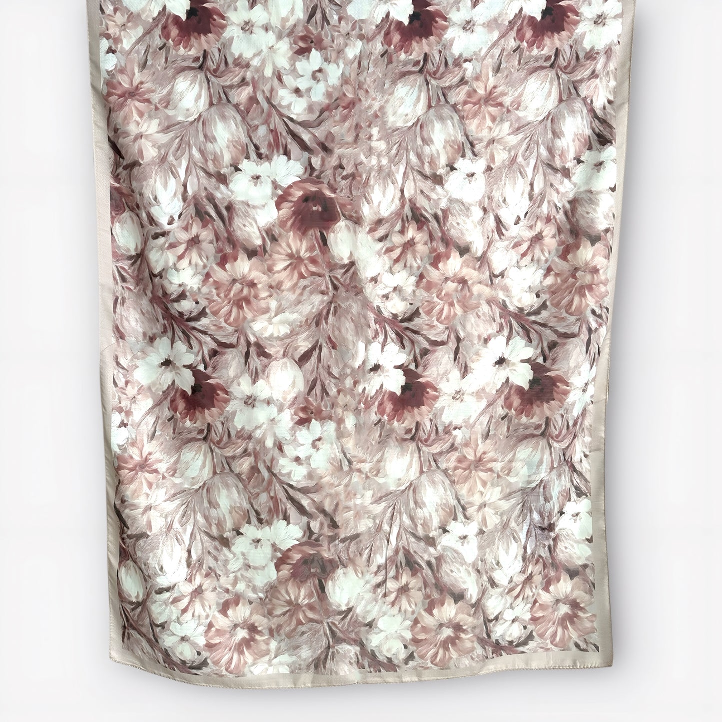 Yale Floral Hijab- Dusty Rose