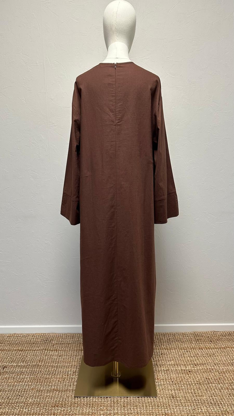 Robe en lin Firuz - Marron