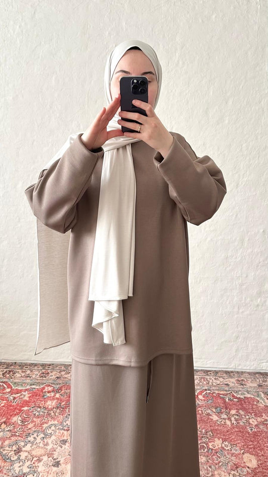 Comfy Twin 2-Piece Set - Taupe