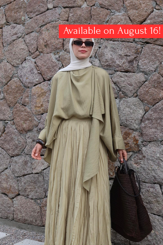 Terra Crush Skirt - Olive
