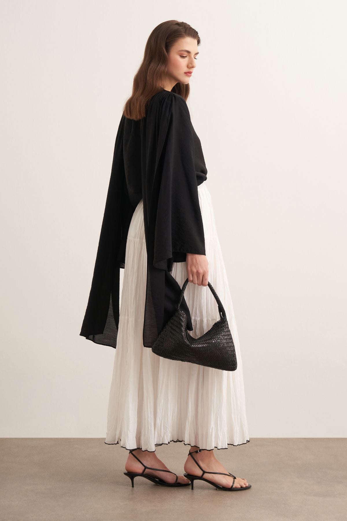 Elaria Cotton Skirt - White