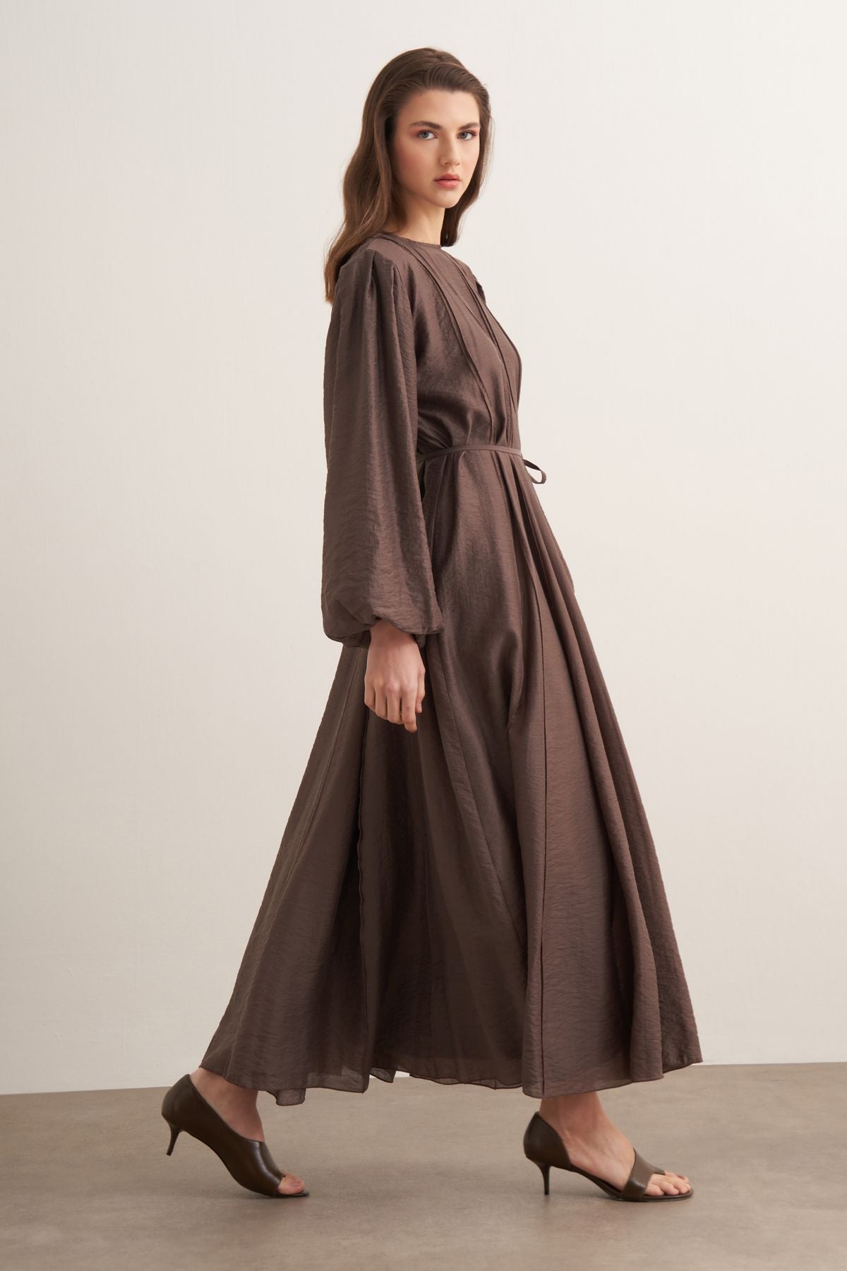 Rosaria Dress-Brown