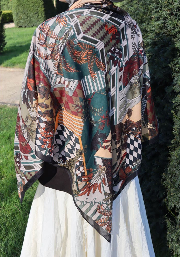 Gardenae Shawls-Darkbrown