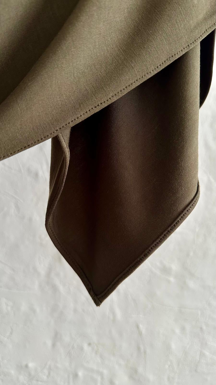 Premium Jersey Scarf - Dark Khaki