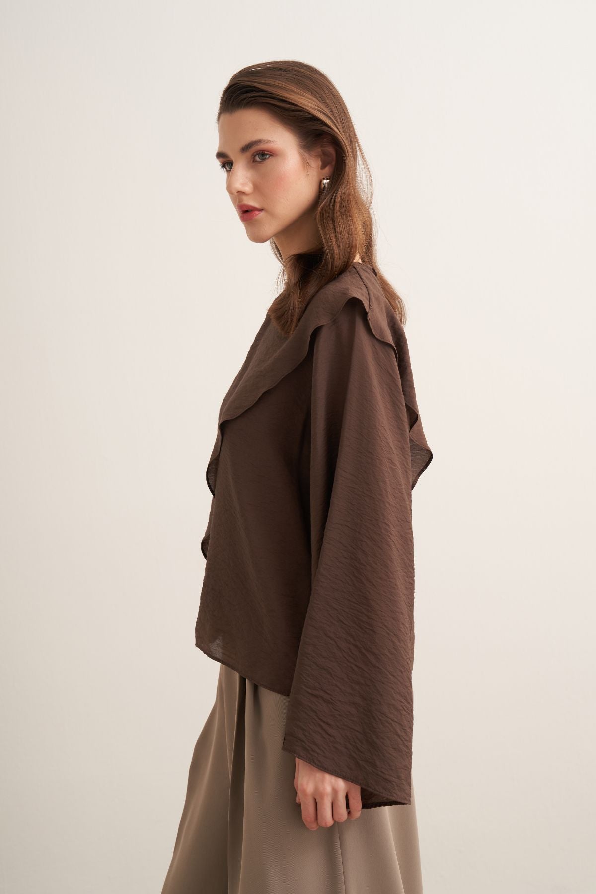 Aurelia Blouse - Dark Brown