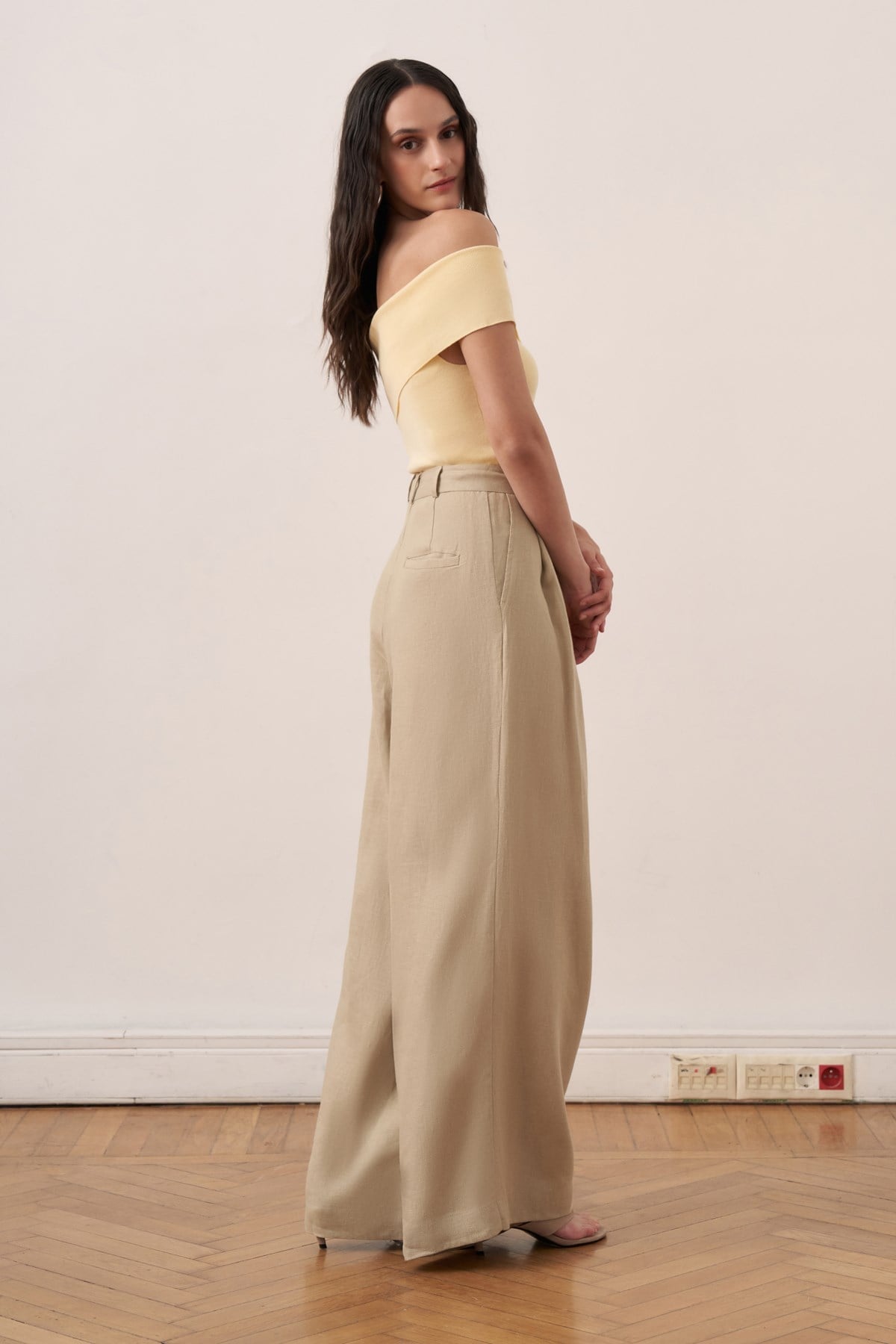 Fendy Linen Pants - Sage Green