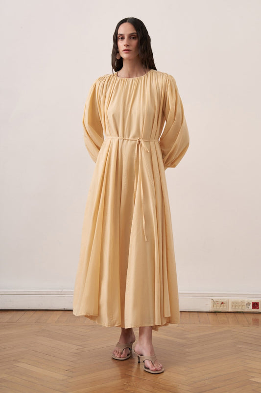 Solena Cotton Dress - Butter