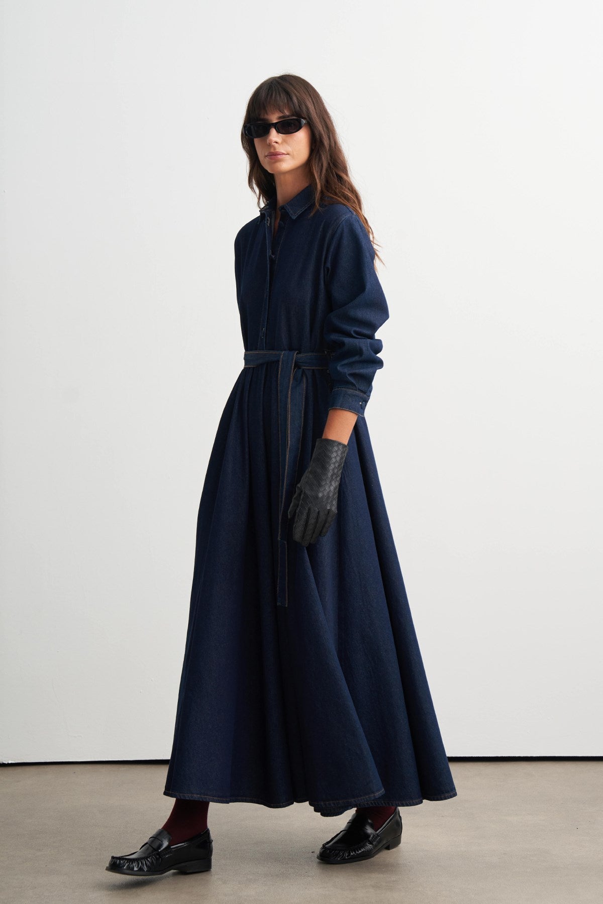 Elisa Denim Maxi Dress
