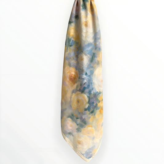 Mirage Floral Hijab- Butter