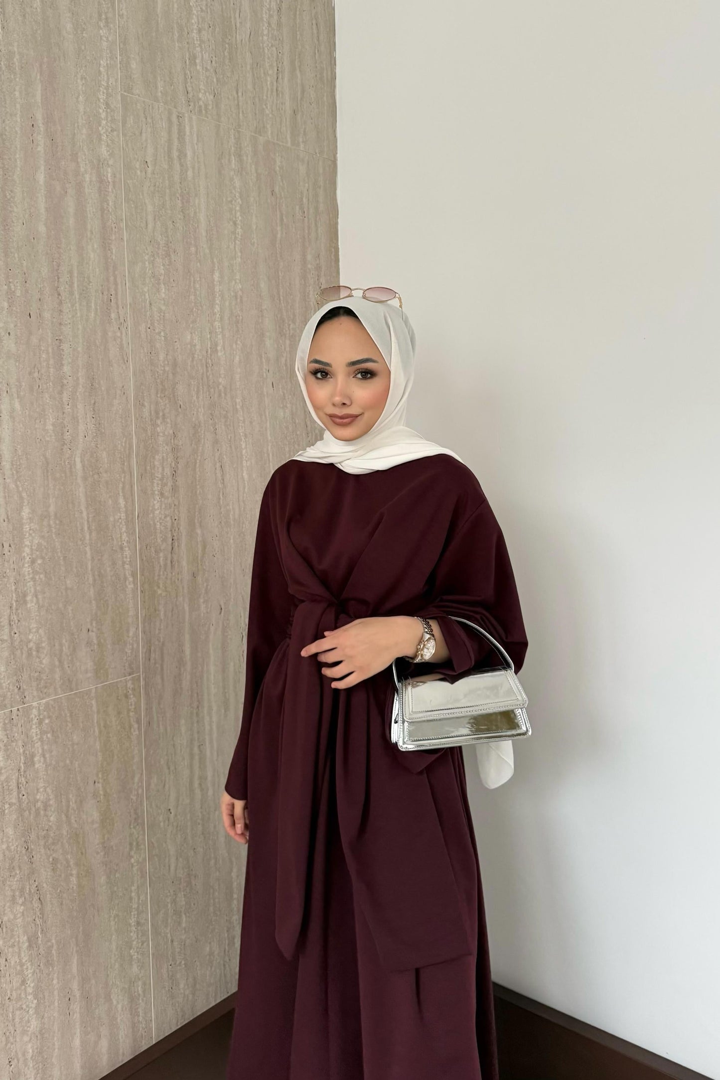 Mila Dress - Burgundy