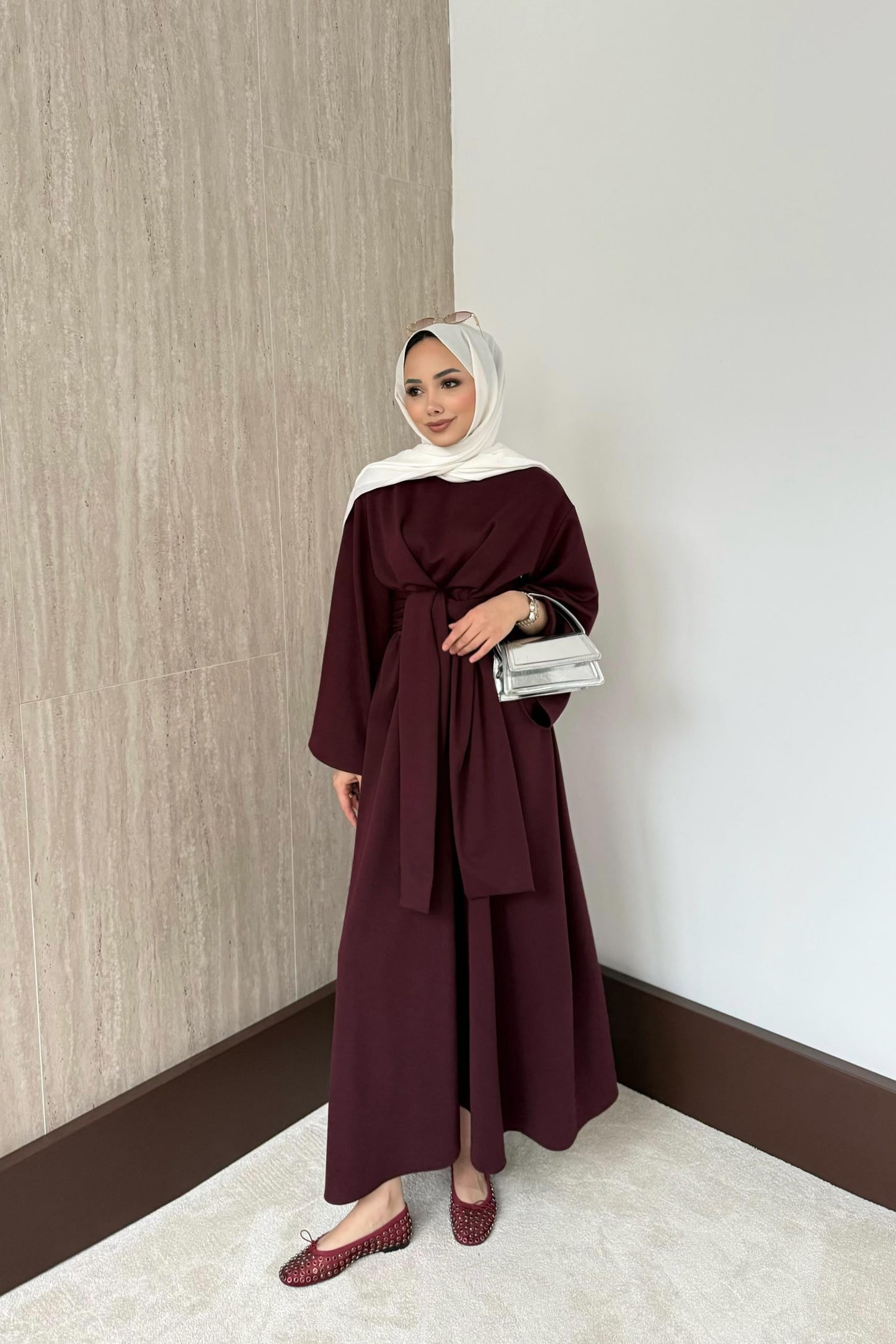Mila Dress - Burgundy