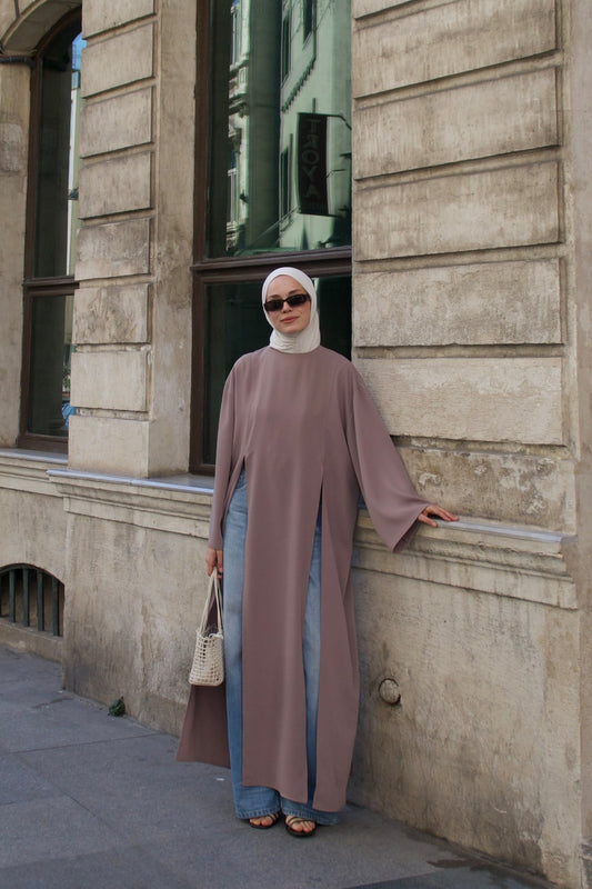 Leman Long Blouse - Mink