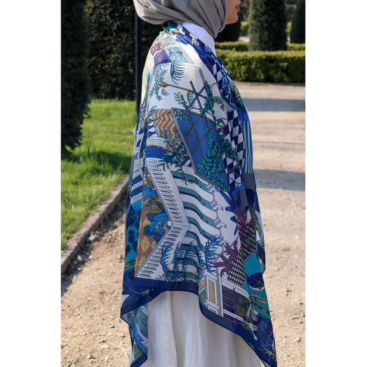 Gardenae Shawls-Navyblue