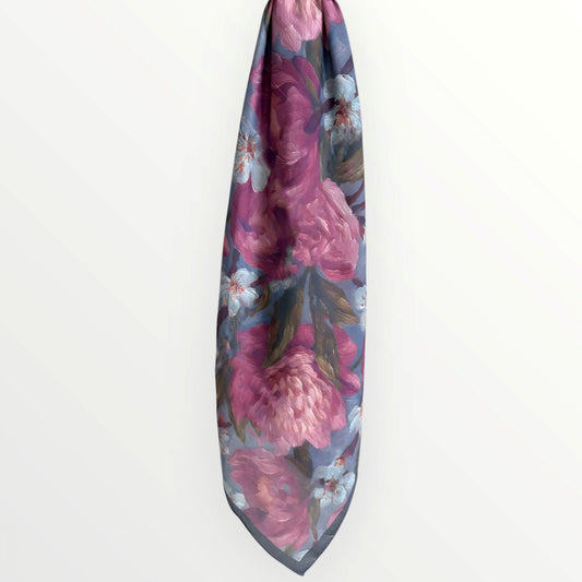 Mirage Floral Hijab-Blush Night