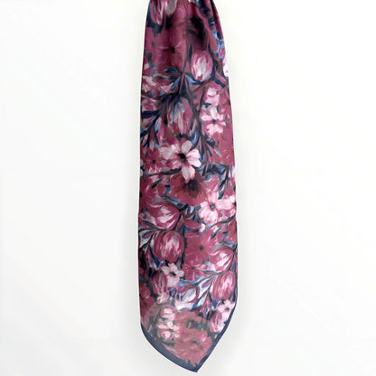 Yale Floral Hijab-Dusty Lilac&Rose