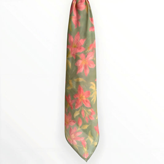 Mirage Floral Hijab-Blush Sage