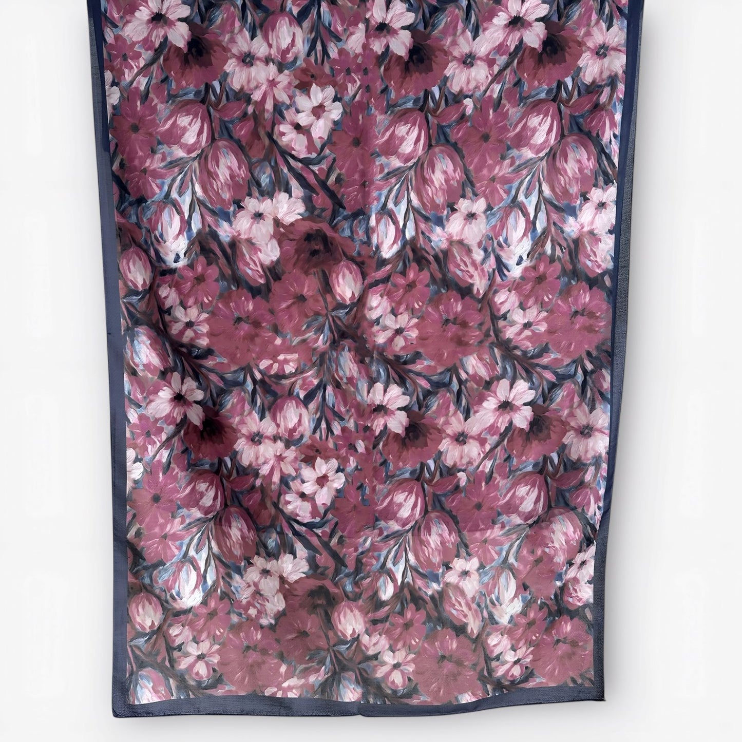 Yale Floral Hijab-Dusty Lilac&Rose