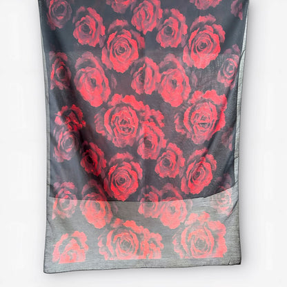 Mirage Floral Hijab- Red