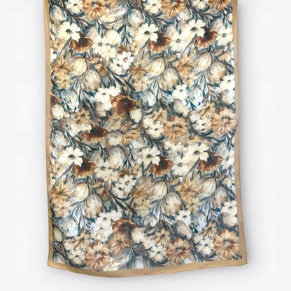 Yale Floral Hijab- Amber Dune