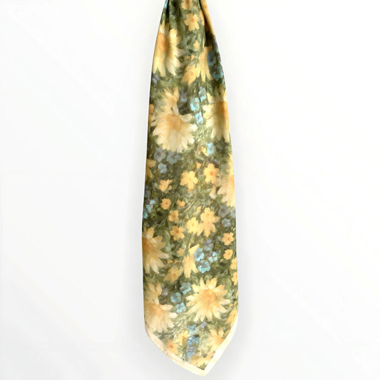 Mirage Floral Hijab- Butter Bloom